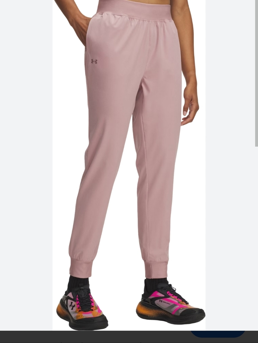 NWT Under Armour Mauve Pink Track Joggers